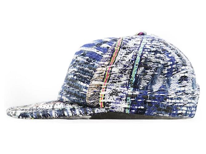 CHANEL Tweed-Cap Blau Mehrfarben - Ansicht 5