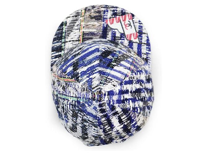 CHANEL Tweed-Cap Blau Mehrfarben - Ansicht 7