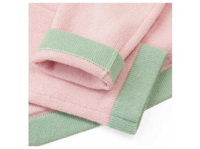 Cárdigan de punto de cachemira CHANEL P76463 Rosa - vista 13