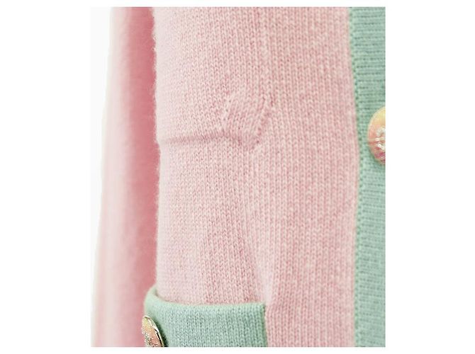 Cárdigan de punto de cachemira CHANEL P76463 Rosa - vista 3