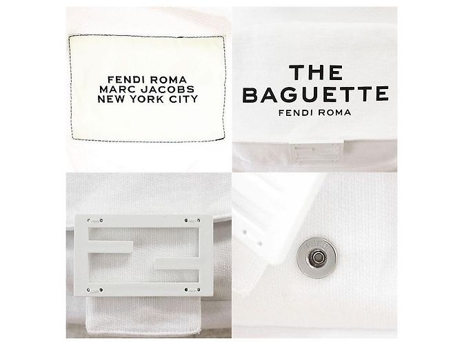 Fendi × Marc Jacobs Sweatshirt aus Baumwolle Weiß - Ansicht 4
