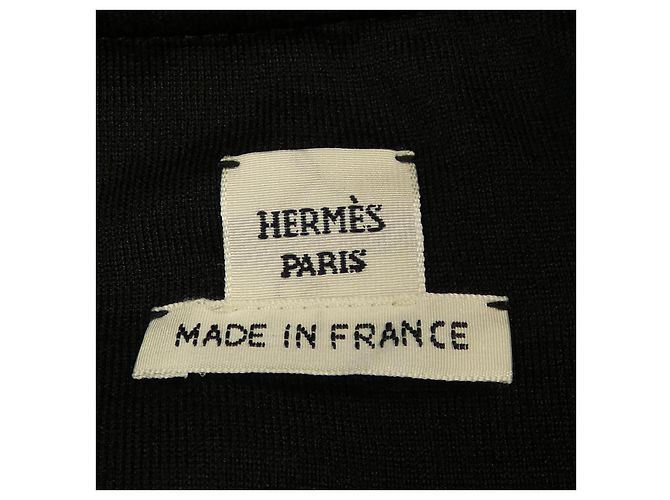 Hermès Hermes Seidenmischung Kleid Schwarz - Ansicht 4