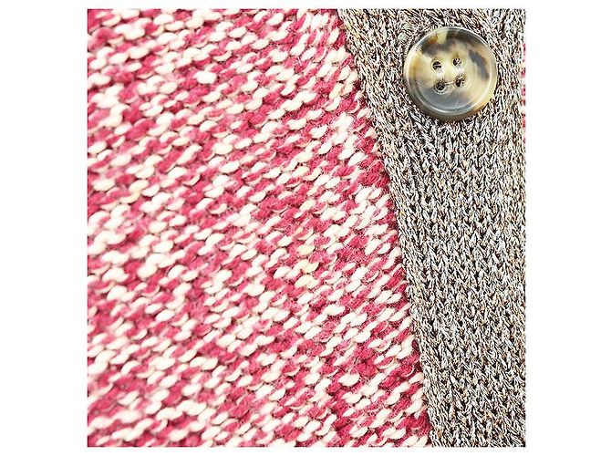 Cardigã longo de lã, nylon e rayon RED VALENTINO Marrom - vista 3