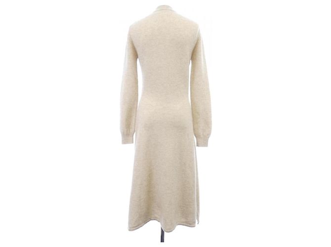 Hermès Hermes Cashmere Kleid 3H2500D1 Beige - Ansicht 2