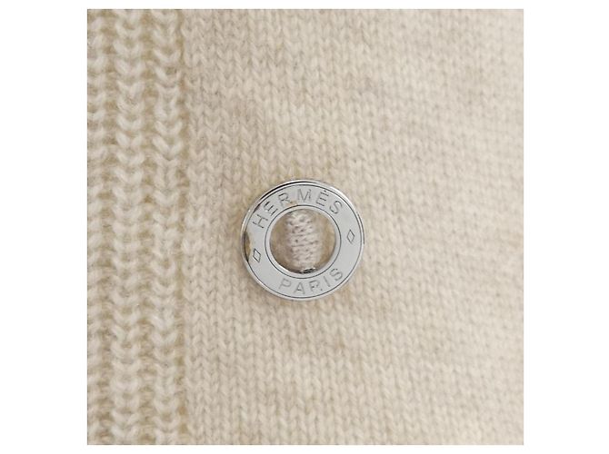 Hermès Hermes Cashmere Kleid 3H2500D1 Beige - Ansicht 7