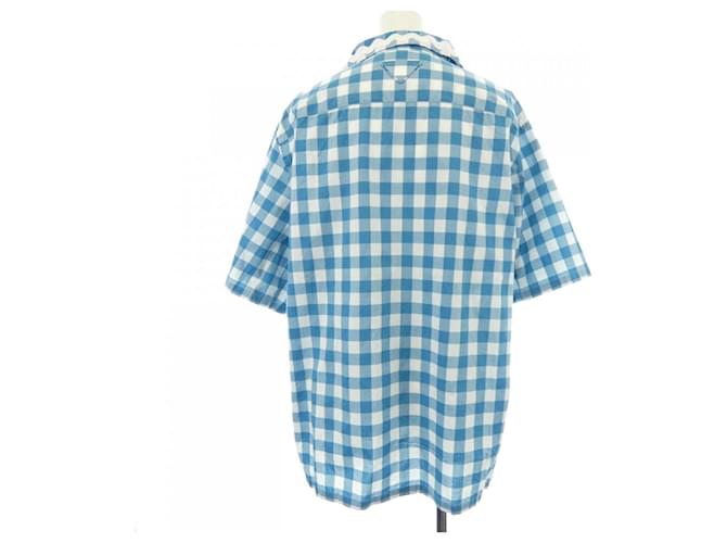 Camicia a maniche corte in cotone Prada Bianco - vista 2