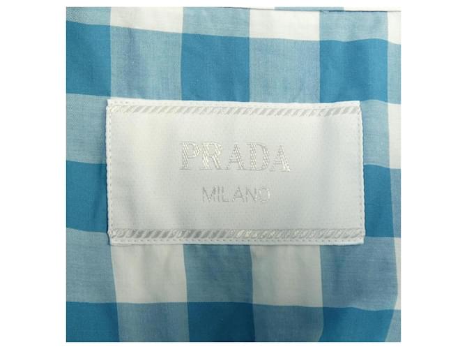 Camicia a maniche corte in cotone Prada Bianco - vista 4