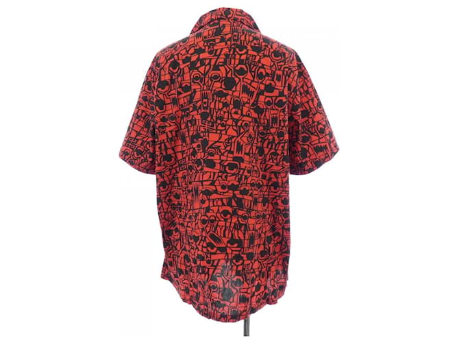 Camisa de algodão Givenchy Preto Vermelho - vista 2