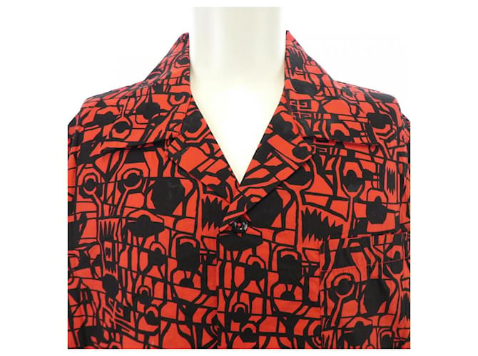 Camisa de algodão Givenchy Preto Vermelho - vista 5