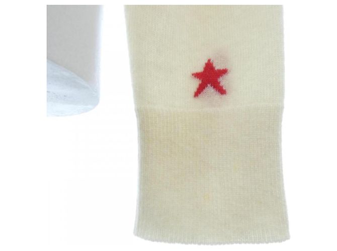 Hermès Hermes POSTE ET CAVALERIE36 Punto de cachemira Roja Beige - vista 6