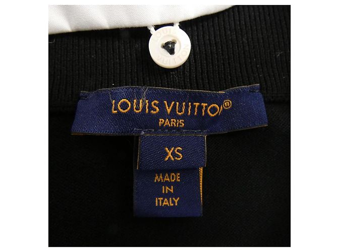 Vestido de malha com fecho de correr e gola bordada Louis Vuitton Preto - vista 4