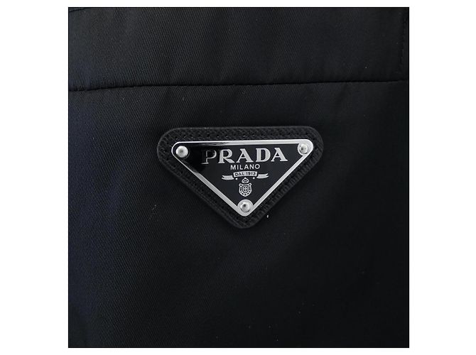 Cappotto Prada Re Nylon Nero - vista 7