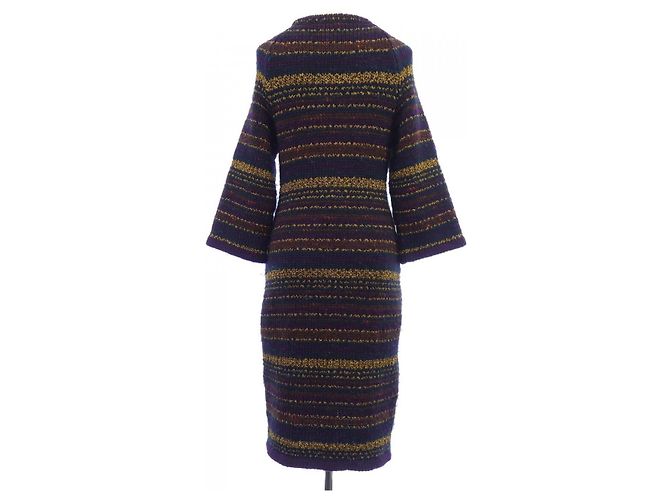 Chanel Kleid aus Kaschmirmischung Blau - Ansicht 2