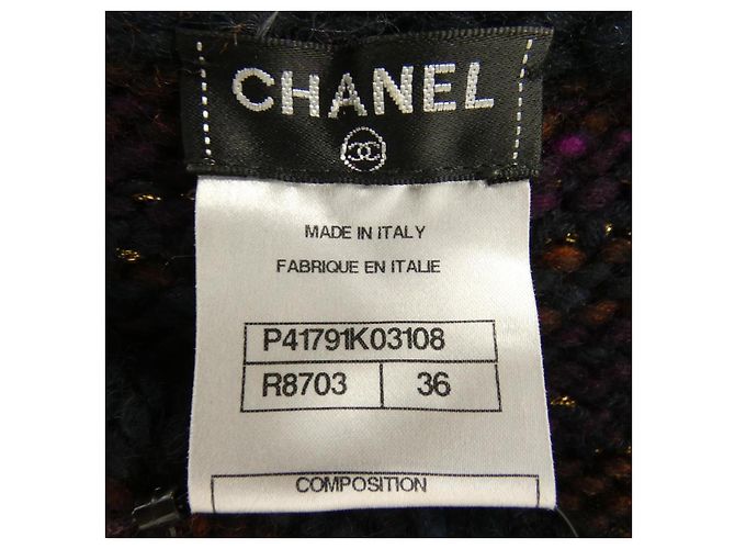 Chanel Kleid aus Kaschmirmischung Blau - Ansicht 4
