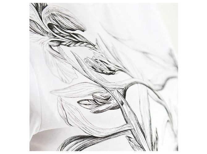 Alexander Mcqueen T-Shirt mit Kurzarm und Logo-Print Weiß QZABT - Ansicht 4