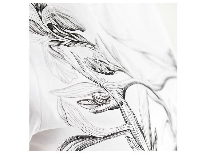 Alexander Mcqueen T-Shirt mit Kurzarm und Logo-Print Weiß QZABT - Ansicht 9