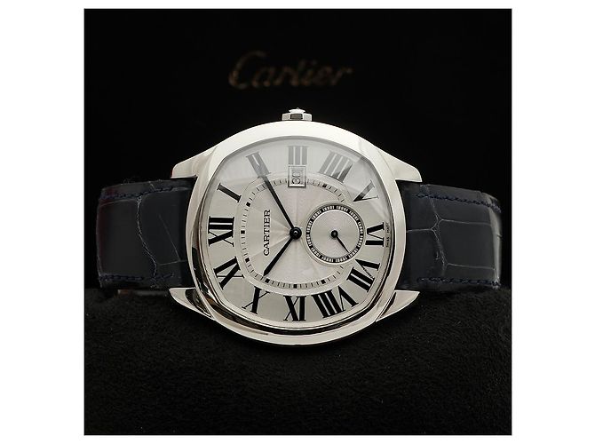 Cartier Reloj Drive Large para hombre en acero Azul - vista 2