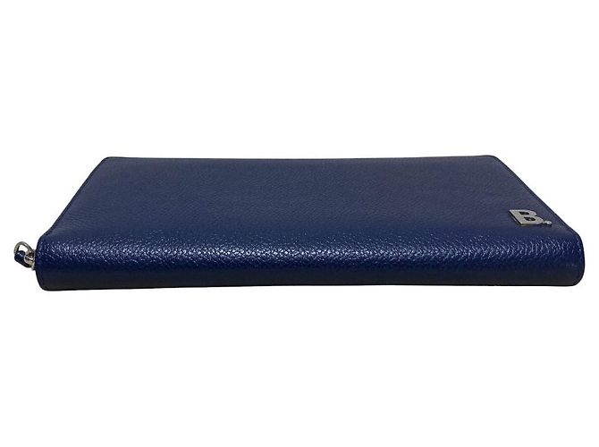 Portafoglio lungo in pelle con zip Balenciaga Blu Blu navy - vista 5