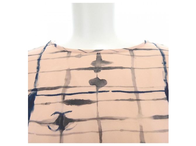 Top de georgette de seda Chanel Rosa - vista 6