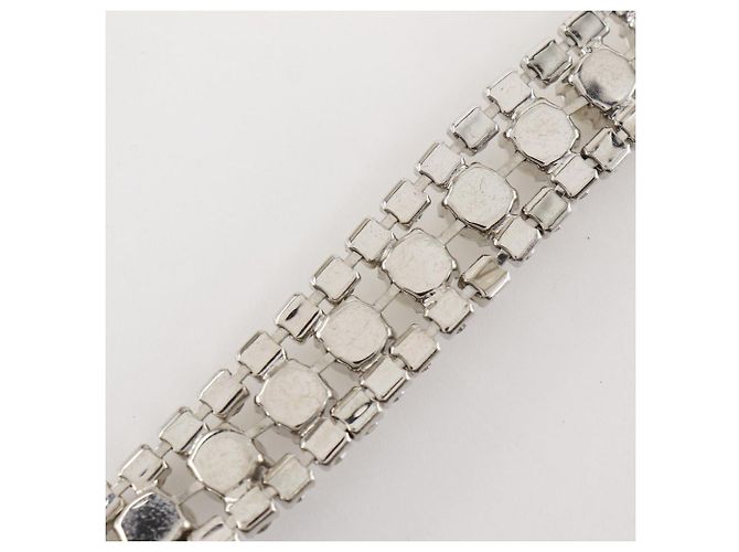 Collana Miu Miu con strass e perle finte Argento - vista 9