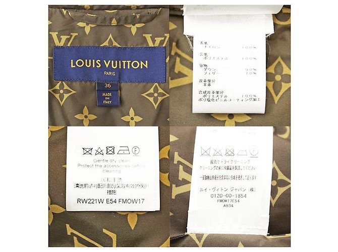 Doudoune en agneau monogramme Louis Vuitton Noir - vue 10