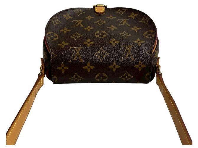 Sac à bandoulière Louis Vuitton Tambourin Monogram en cuir Marron - vue 5