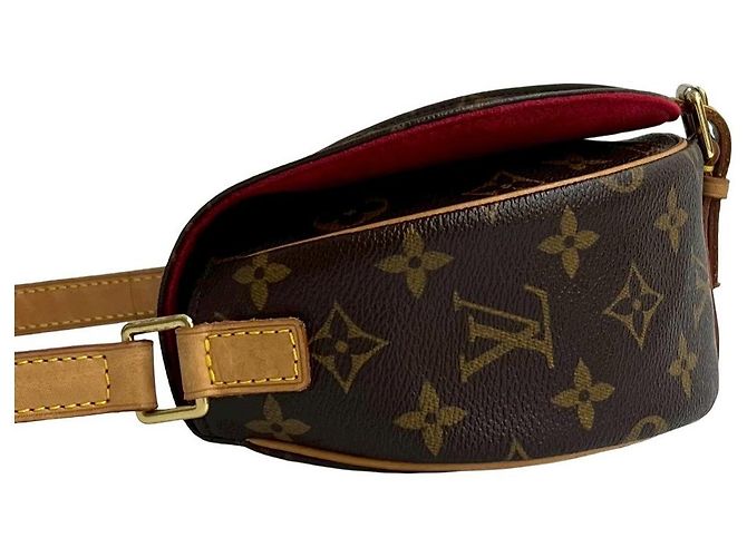 Sac à bandoulière Louis Vuitton Tambourin Monogram en cuir Marron - vue 6