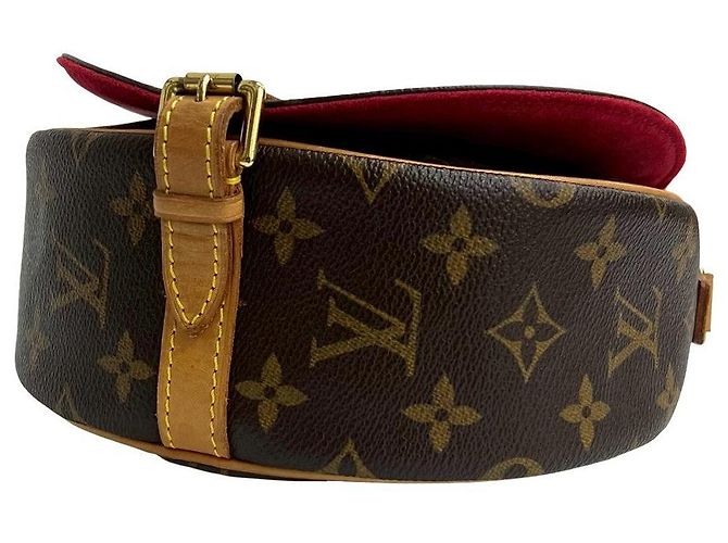 Sac à bandoulière Louis Vuitton Tambourin Monogram en cuir Marron - vue 9