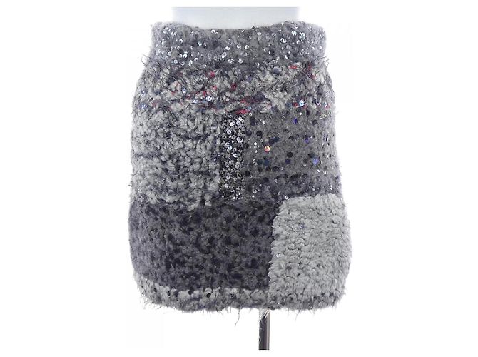 Falda de mezcla de cachemira Chanel Castaño - vista 2