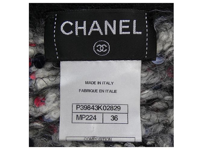 Falda de mezcla de cachemira Chanel Castaño - vista 4