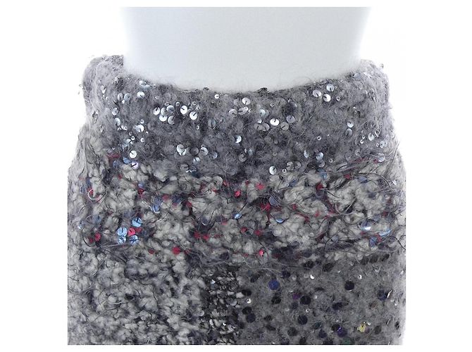 Falda de mezcla de cachemira Chanel Castaño - vista 5