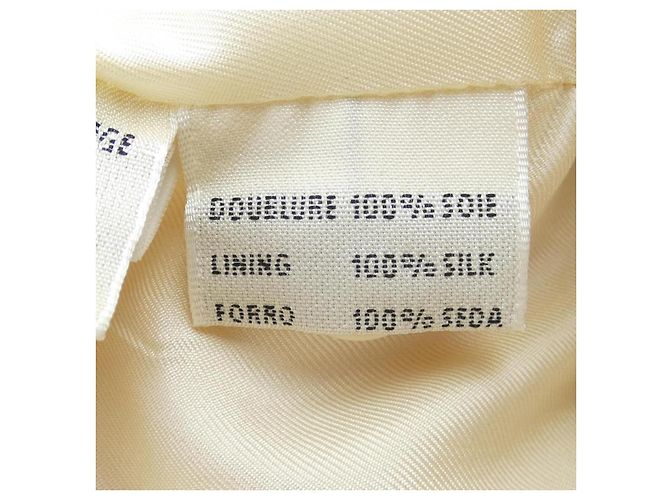 Calças de lã e seda Hermès Bege - vista 4