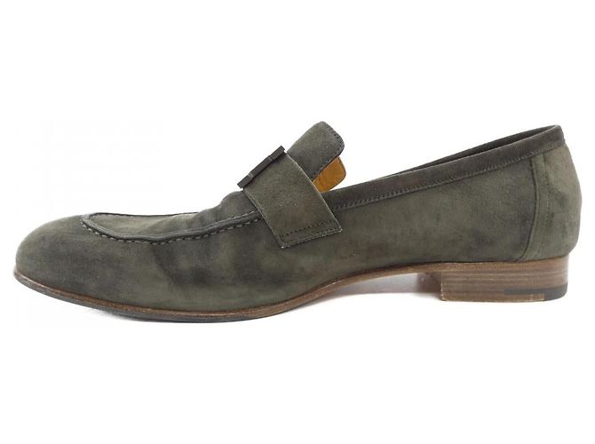 Hermès Hermes Ledersneaker Grün Khaki - Ansicht 2
