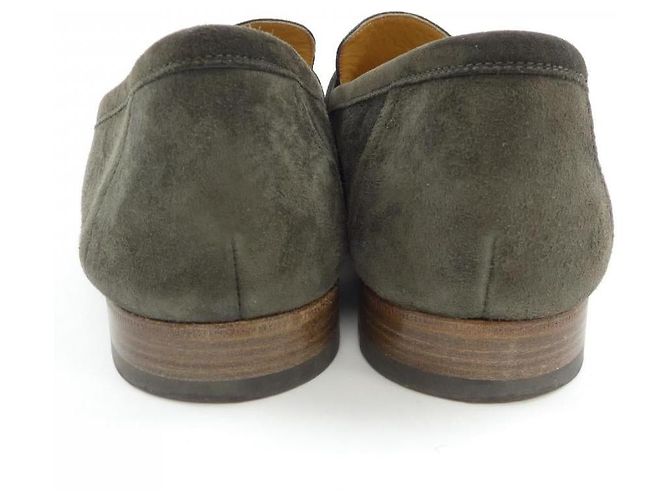 Hermès Hermes Ledersneaker Grün Khaki - Ansicht 5