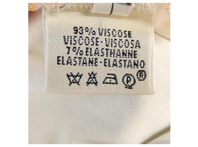 Camiseta de viscosa CHEVAL SURPRISE Hermès Blanco Naranja - vista 3