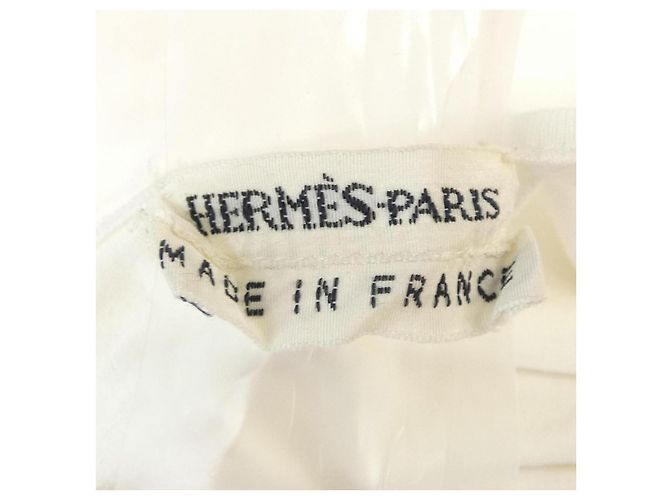 Camiseta de viscosa CHEVAL SURPRISE Hermès Blanco Naranja - vista 4