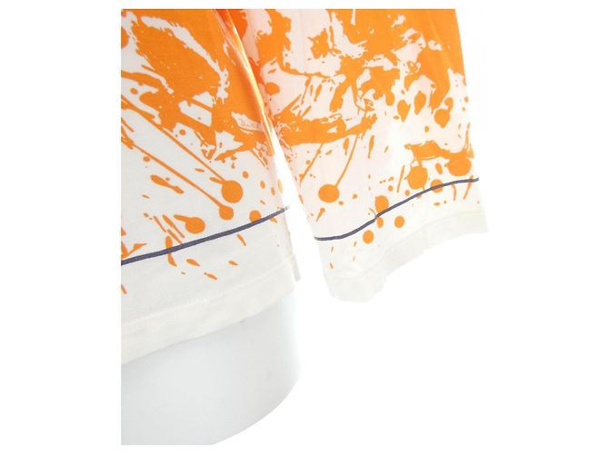 Camiseta de viscosa CHEVAL SURPRISE Hermès Blanco Naranja - vista 6