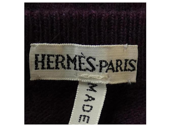 Hermès Conjunto de cachemira Hermes Púrpura - vista 4