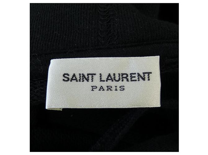 Yves Saint Laurent Moletom com capuz Saint Laurent Preto - vista 4