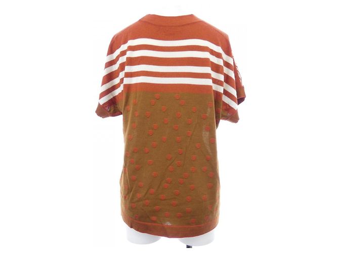 Hermès Hermes GARDE-ROBE POP Twillene Cashmere Silk Top Castaño Beige - vista 2