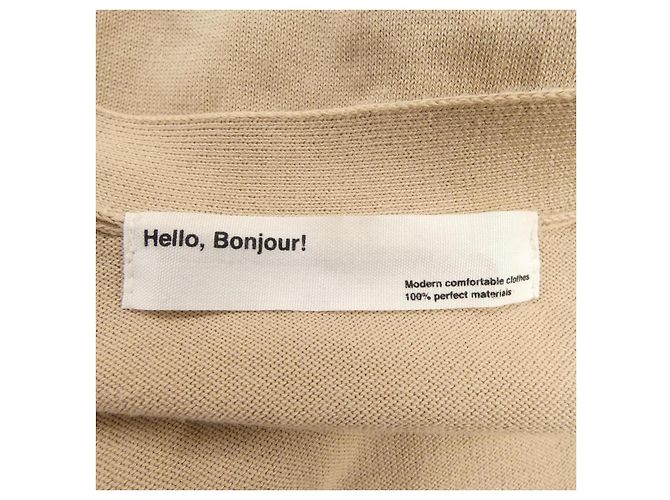 Autre Marque HELLO BONJOUR Wollstrickjacke Beige - Ansicht 4
