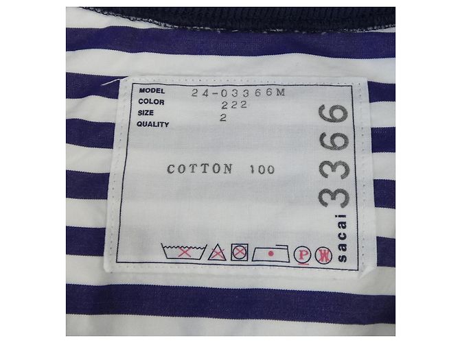 Sacai THOMAS MASON Top Blanco - vista 4