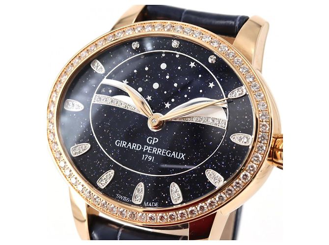 Autre Marque Reloj Girard-Perregaux Cat's Eye Celestial en oro rosa Azul - vista 3