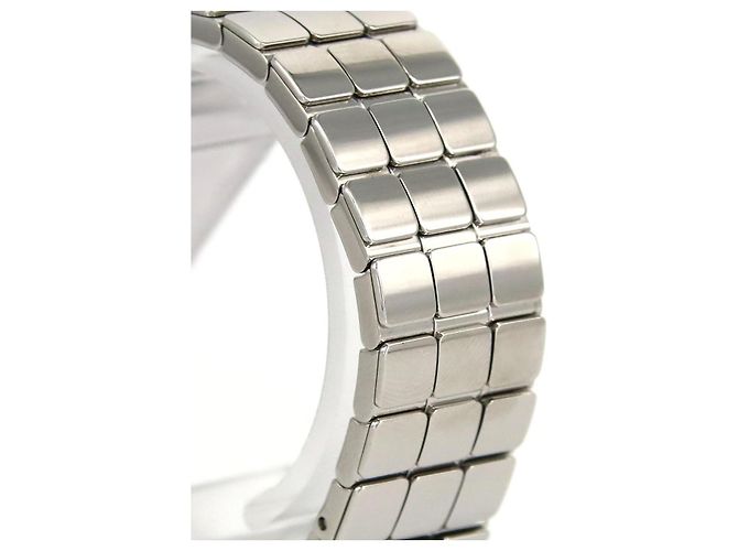 Hermès Hermes H Uhr Edelstahl Quarz Silber - Ansicht 4