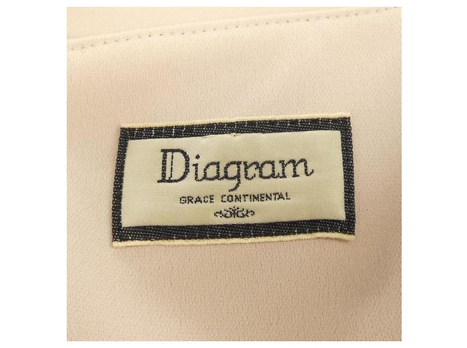 Autre Marque Diagram Kleid Beige - Ansicht 4