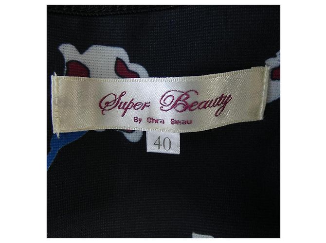 Autre Marque SUPER BEAUTY Kleid Schwarz Blau - Ansicht 4