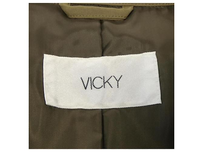Autre Marque Abrigo VICKY Verde Caqui - vista 4