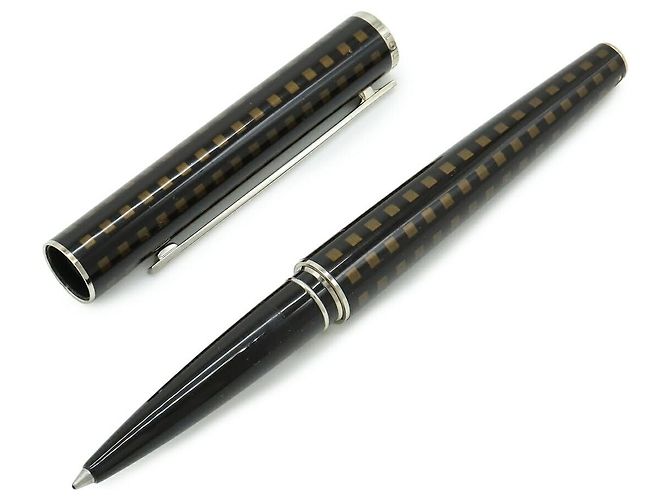 Penna a sfera Louis Vuitton Jetlag Damier Marrone - vista 4