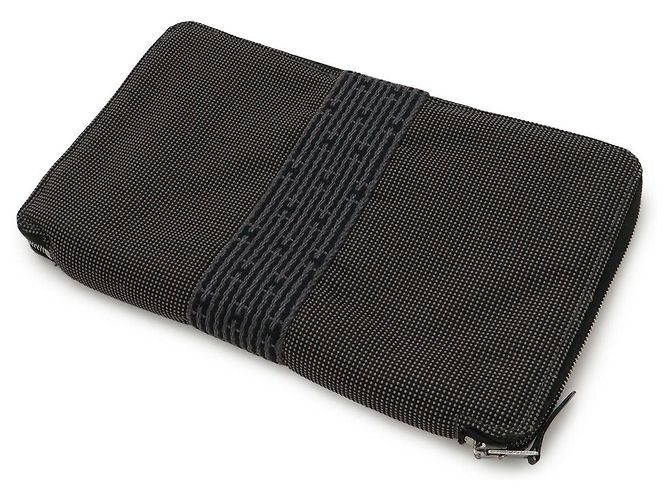 Hermès Hermes Herline Canvas Long Wallet Braun - Ansicht 2