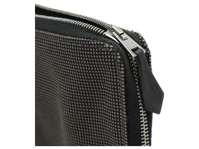 Hermès Hermes Herline Canvas Long Wallet Braun - Ansicht 4